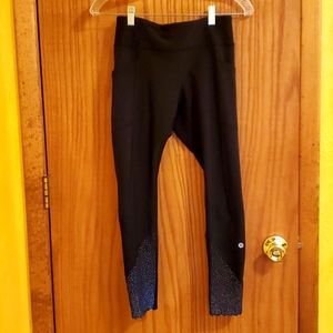 Lululemon Athletica 7/8 Black Leggings w Pockets